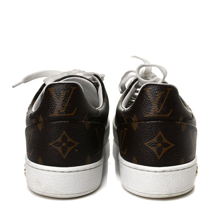 Louis Vuitton Calfskin Monogram LV Black Heart Sneakers 36 Cacao 6 of 13