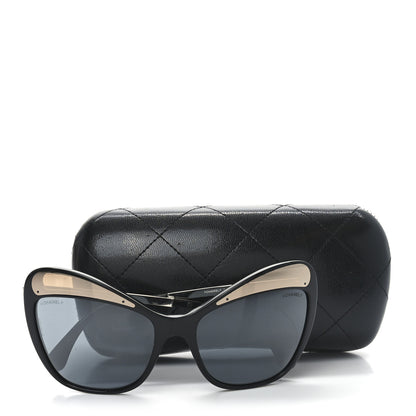 Chanel Acetate Butterfly Sunglasses 5377 Black Grey 7 of 7