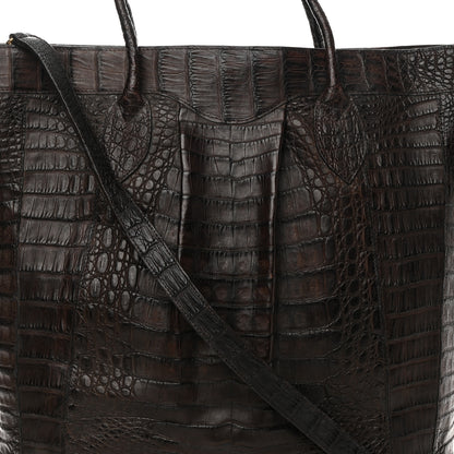 Nancy Gonzalez Crocodile Tote Brown 8 of 15