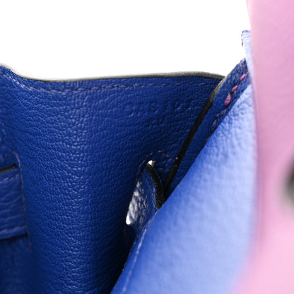 Hermes Togo Horseshoe Birkin 30 Anemone Blue Electrique 7 of 13