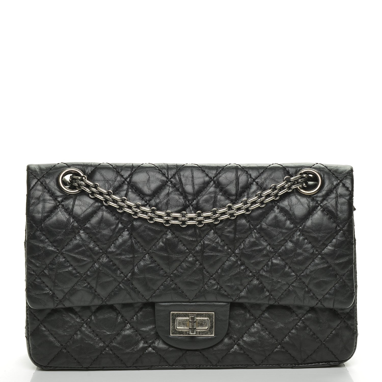 Chanel Aged Calfskin Quilted 2.55 Reissue 225 Flap Black 1 of 7