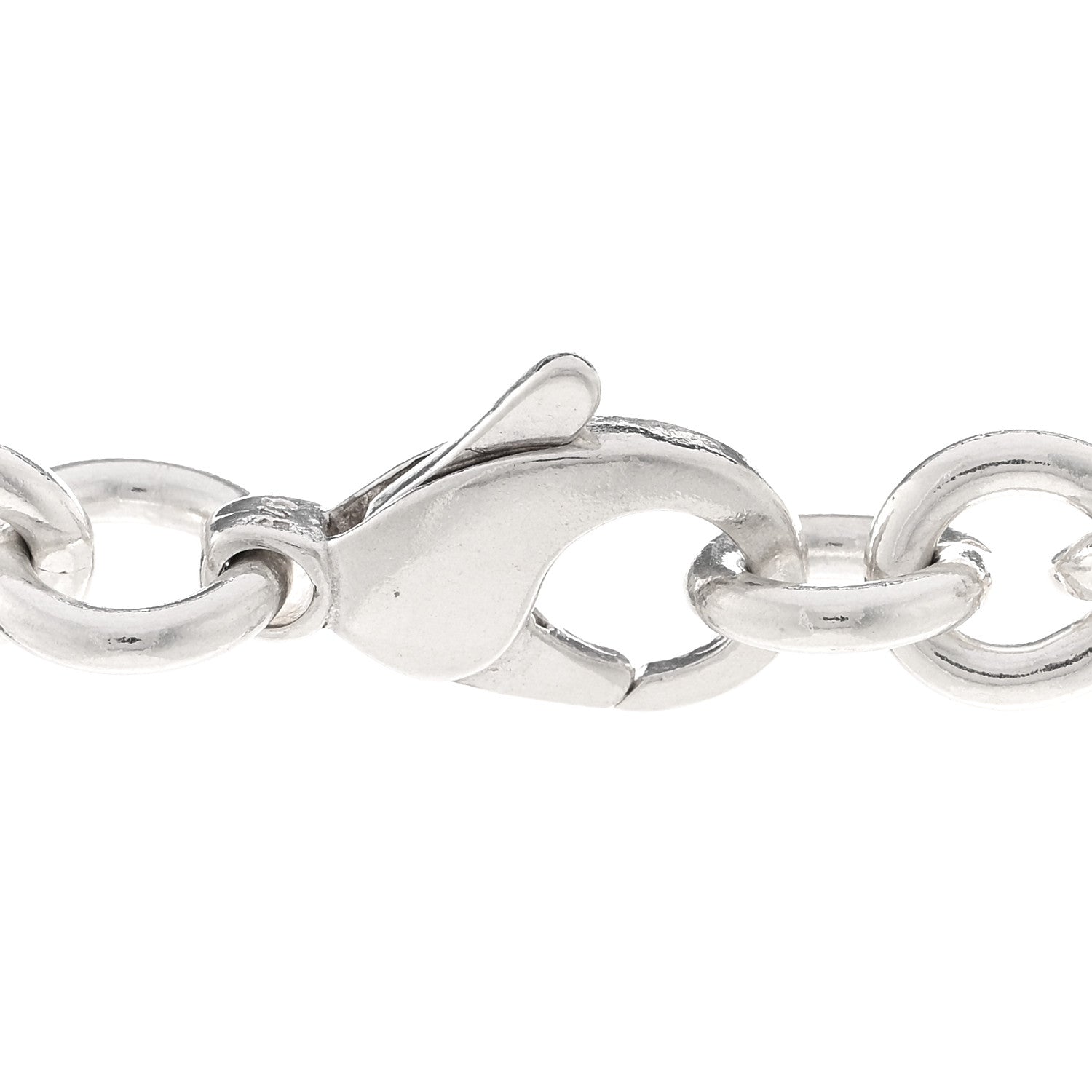 Tiffany Sterling Silver Round Link Necklace 4 of 5