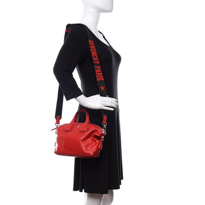 Givenchy Calfskin Micro Nightingale Logo Strap Red 2 of 15