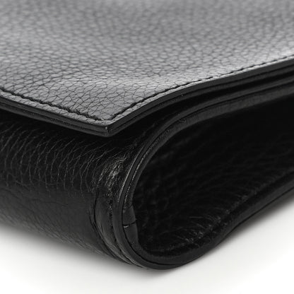Gucci Pebbled Calfskin Medium Soho Clutch Black 11 of 19