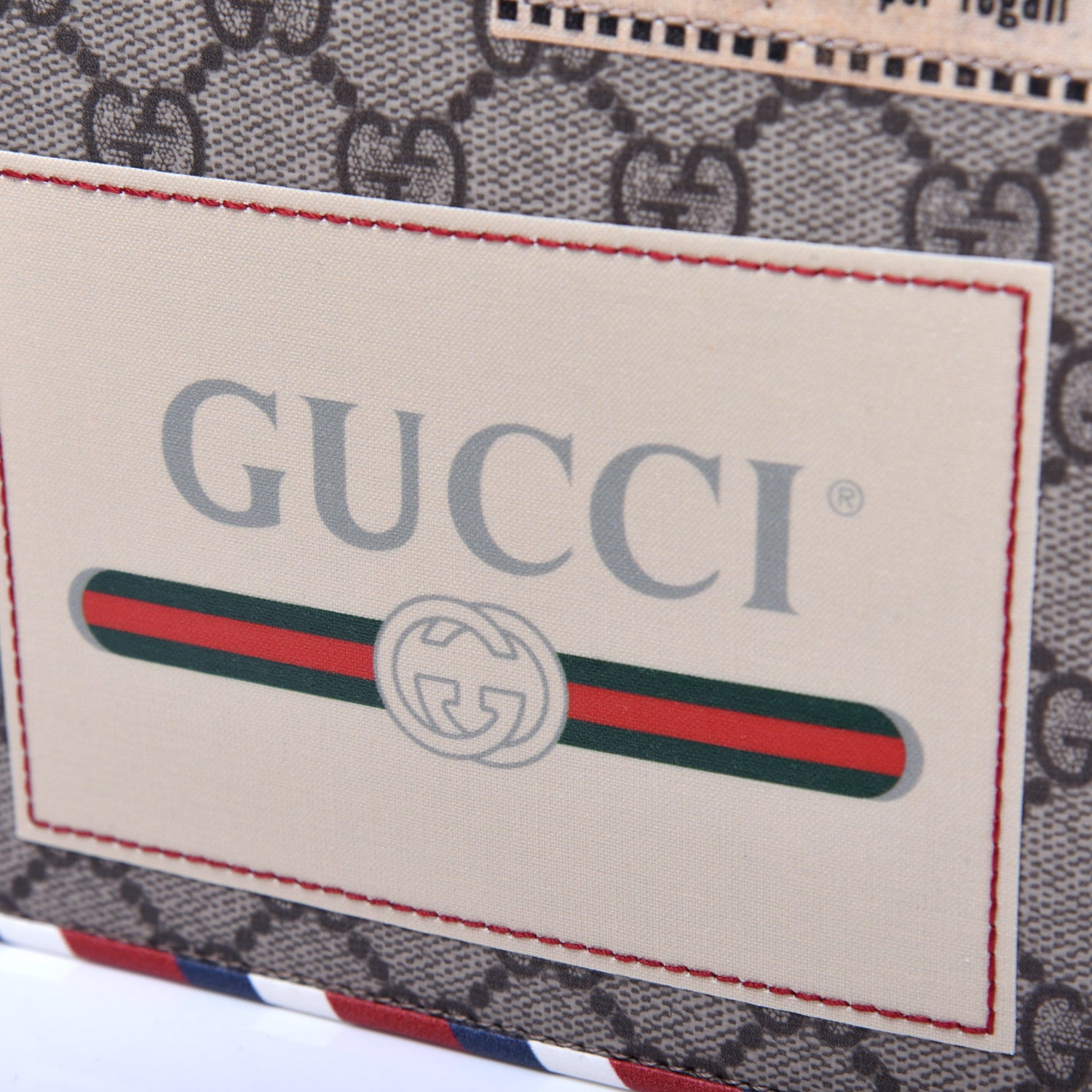 Gucci GG Supreme Monogram Courrier Documents Holder Beige New Acero 9 of 12