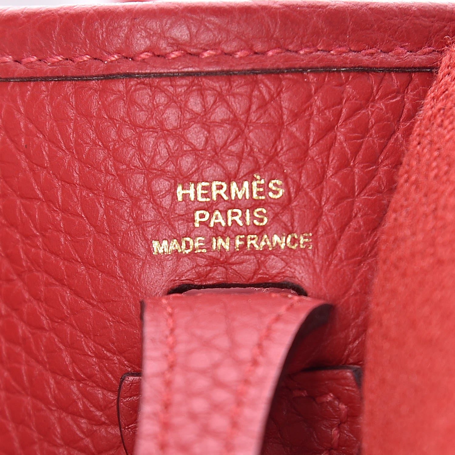 Hermes Taurillon Clemence Evelyne TPM Rouge Casaque 6 of 10