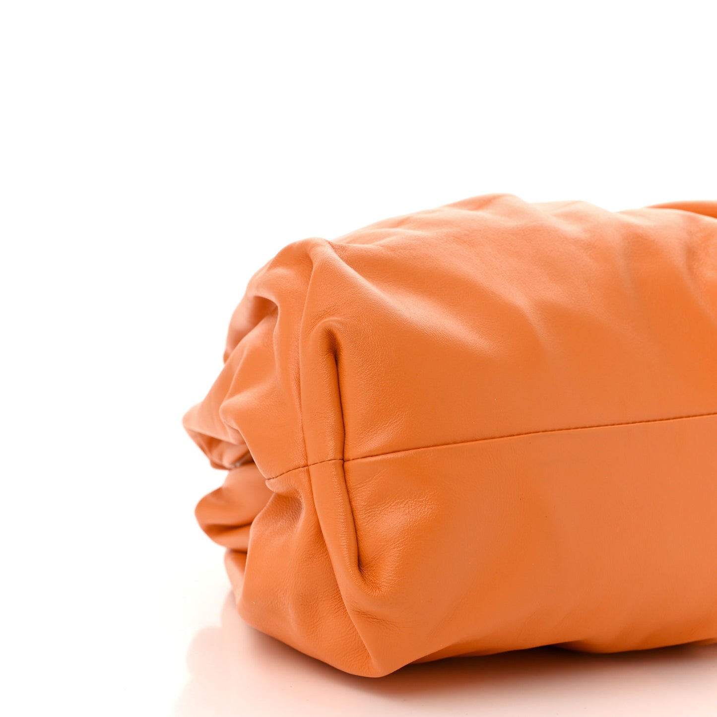 Smooth Butter Calf The Pouch Oversized Clutch Burnt Orange