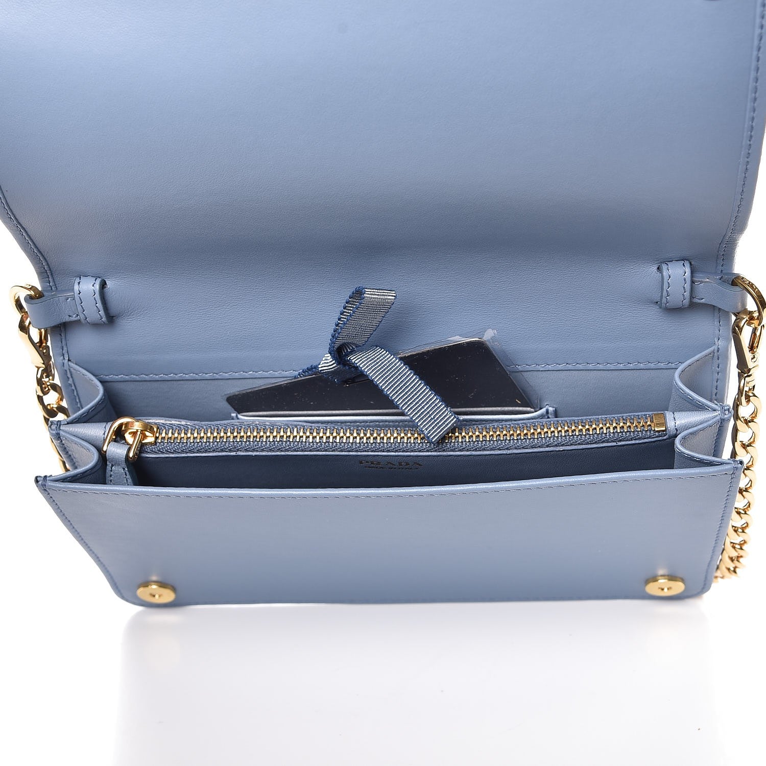 Prada Straw Embroidered Small Shoulder Bag Naturale Astrale 7 of 7