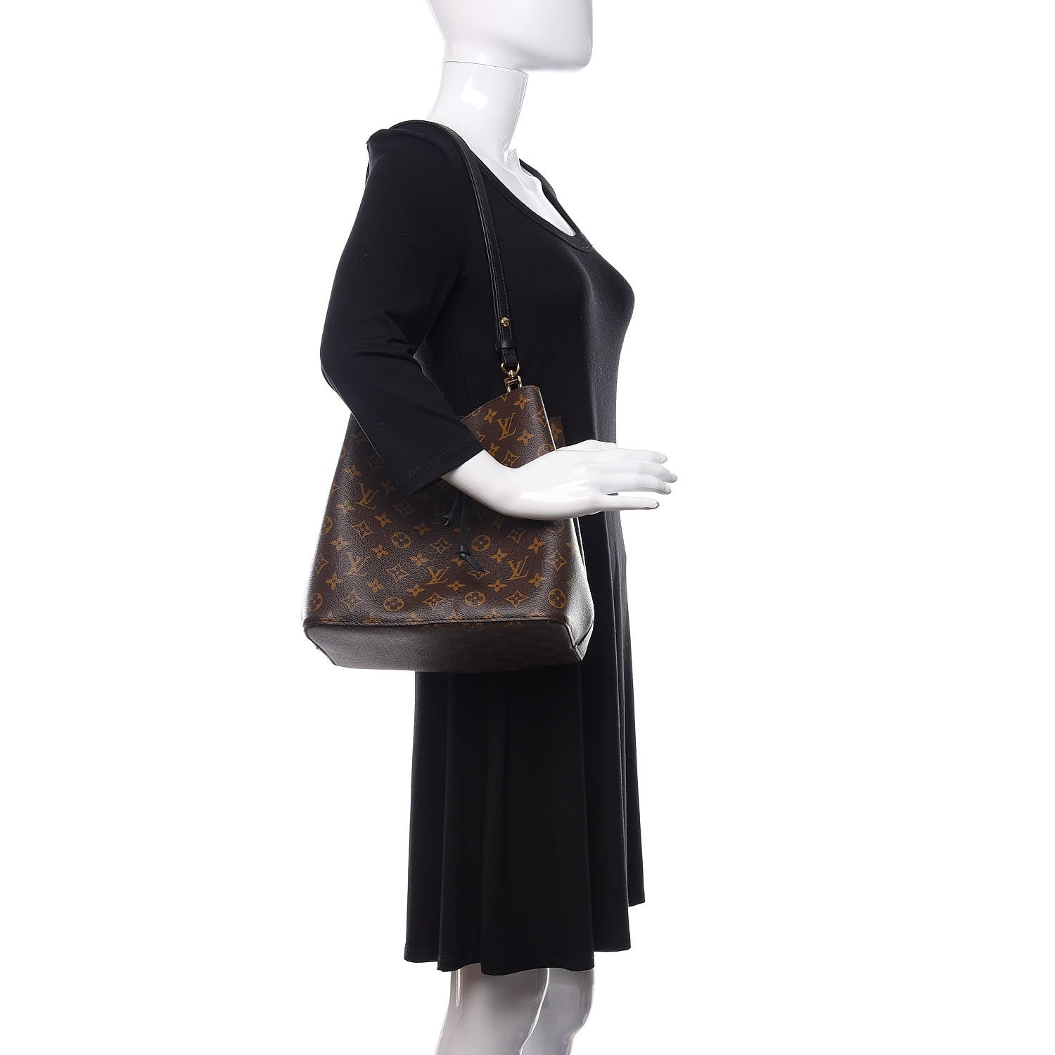 Louis Vuitton Monogram Neonoe MM Black 2 of 9