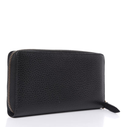 Gucci Calfskin Butterfly Zip Around Wallet Black 3 of 10
