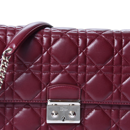 Christian Dior Lambskin Cannage Miss Dior Promenade Pouch Plum 6 of 8