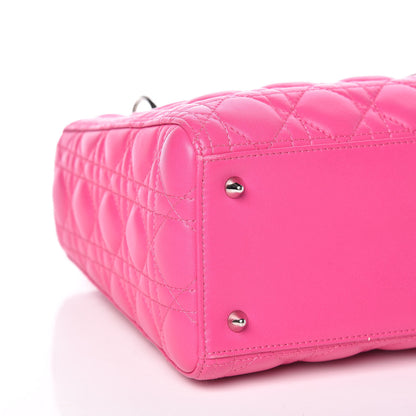 Christian Dior Lambskin Cannage Medium Lady Dior Pink 8 of 9