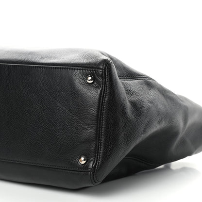 Chanel Calfskin Cerf Executive Shopper Tote Black 9 of 10
