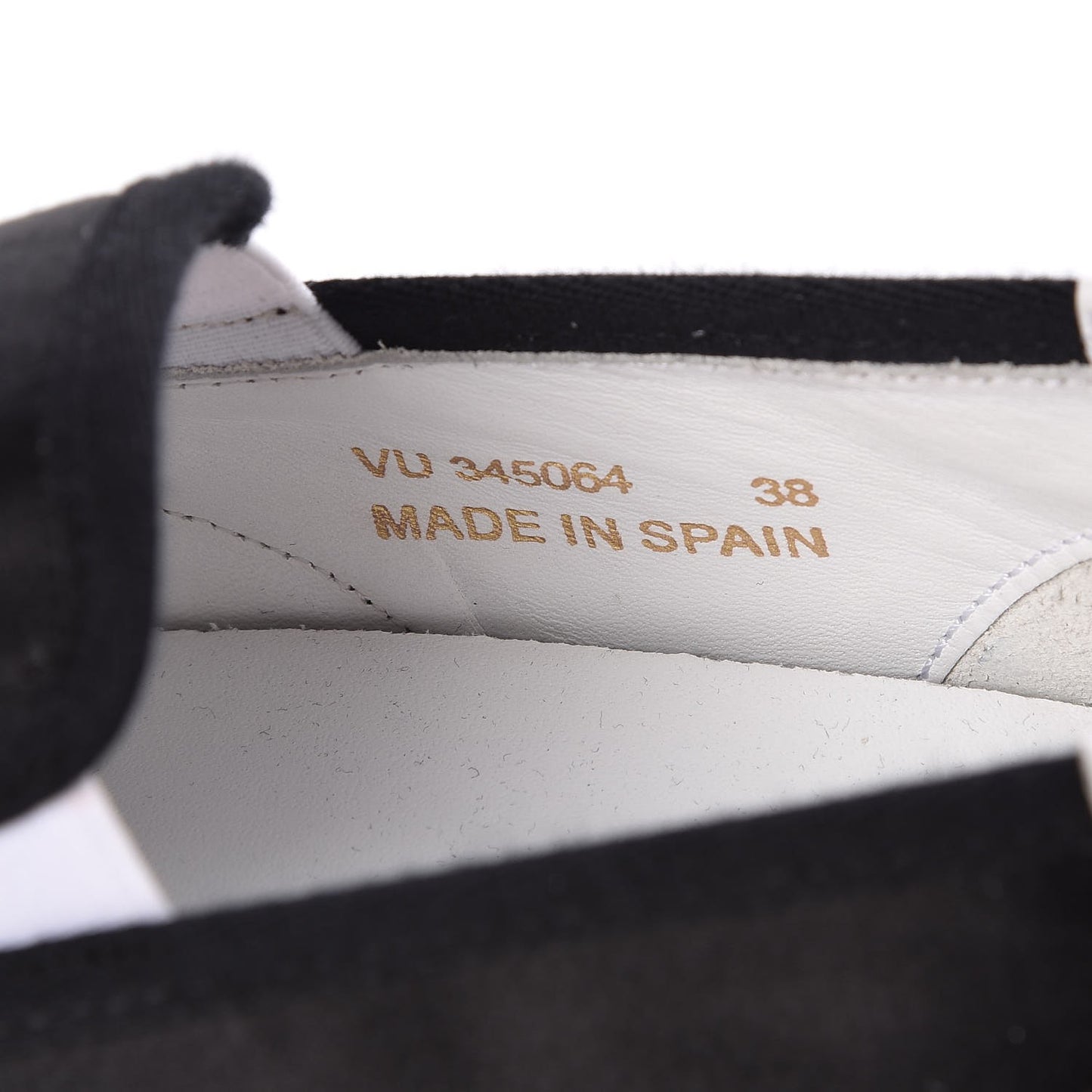 Satin Skate Slip On Sneakers 38 Black