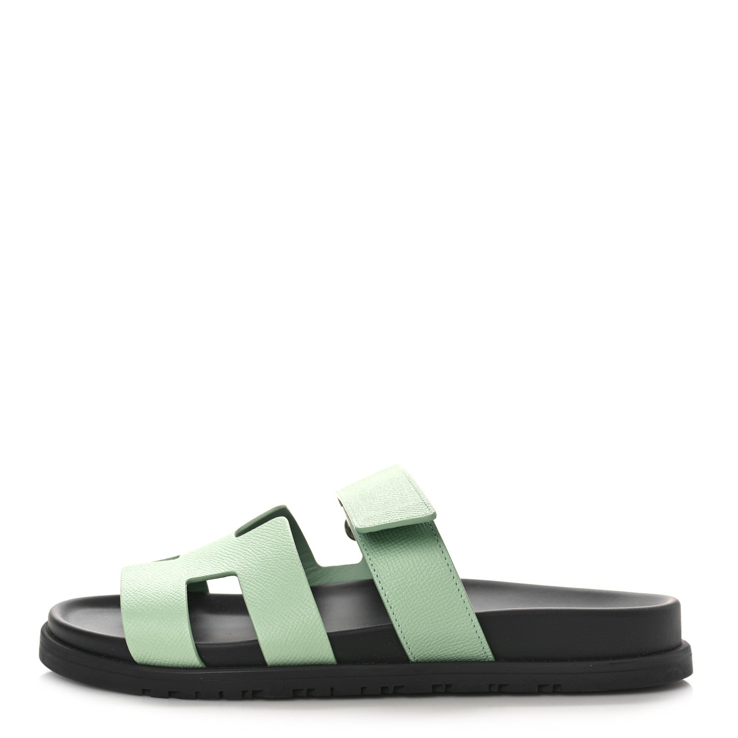 Hermes Epsom Womens Chypre Sandals 39 Vert Jade 1 of 10