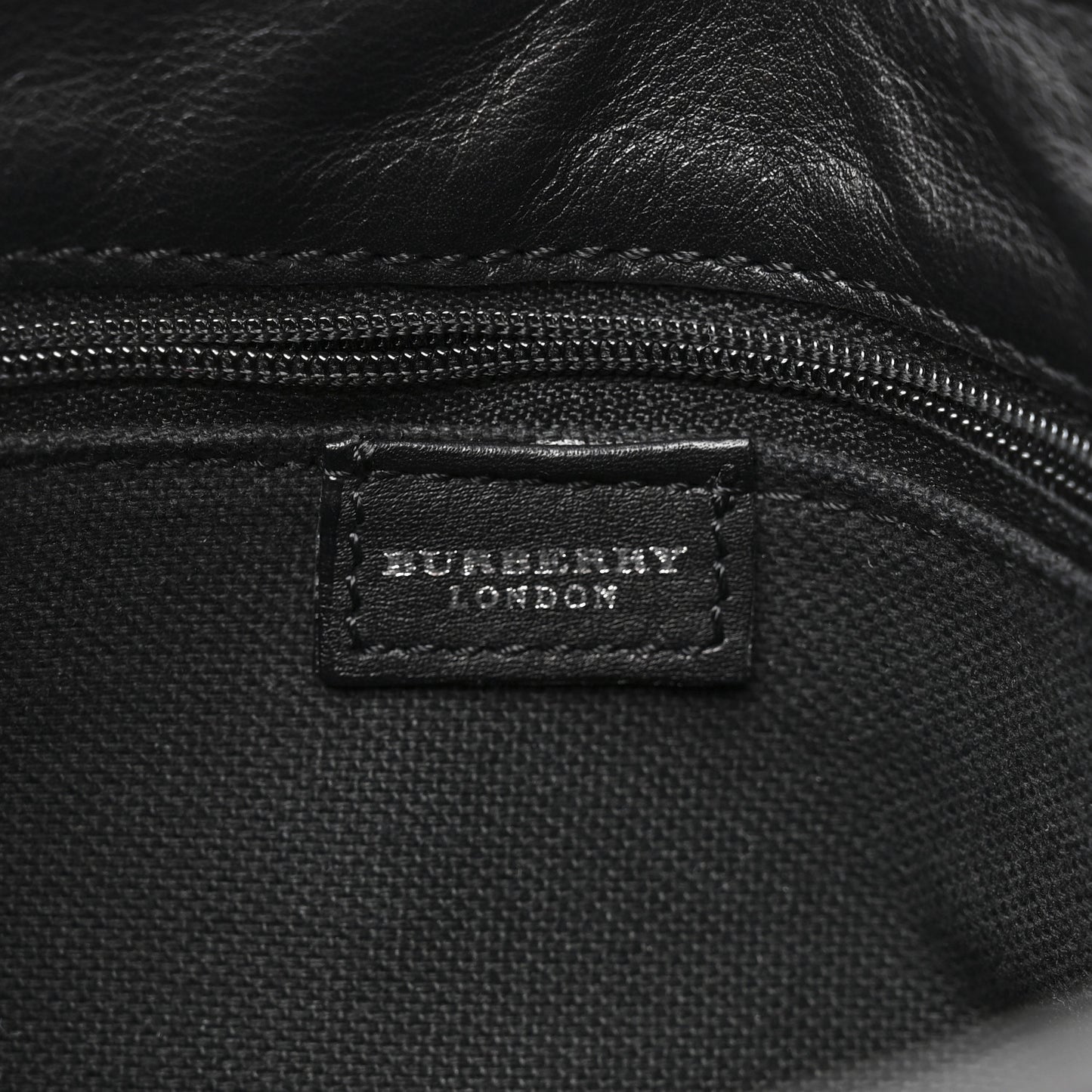 Calfskin Haymarket Check Horn Toggle Shoulder Bag Black Black