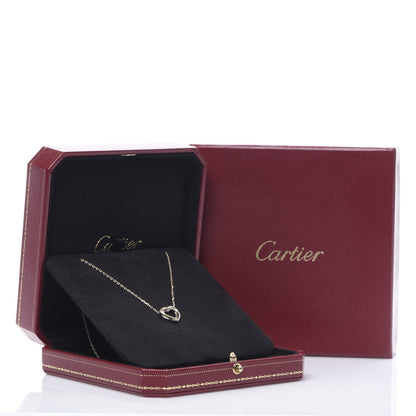 Cartier 18K Pink Yellow White Gold Trinity Heart Necklace 6 of 6
