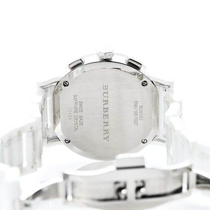 Burberry Stainless Steel Ceramic 38mm Chronograph Quartz Watch White BU9080 5 of 8