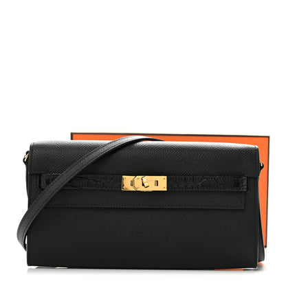 Hermes Epsom Matte Alligator Touch Kelly Wallet To Go Black 12 of 12