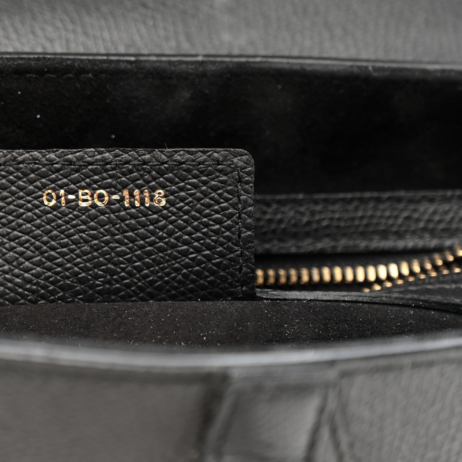 Christian Dior Grained Calfskin Saddle Bag Black 7 of 11