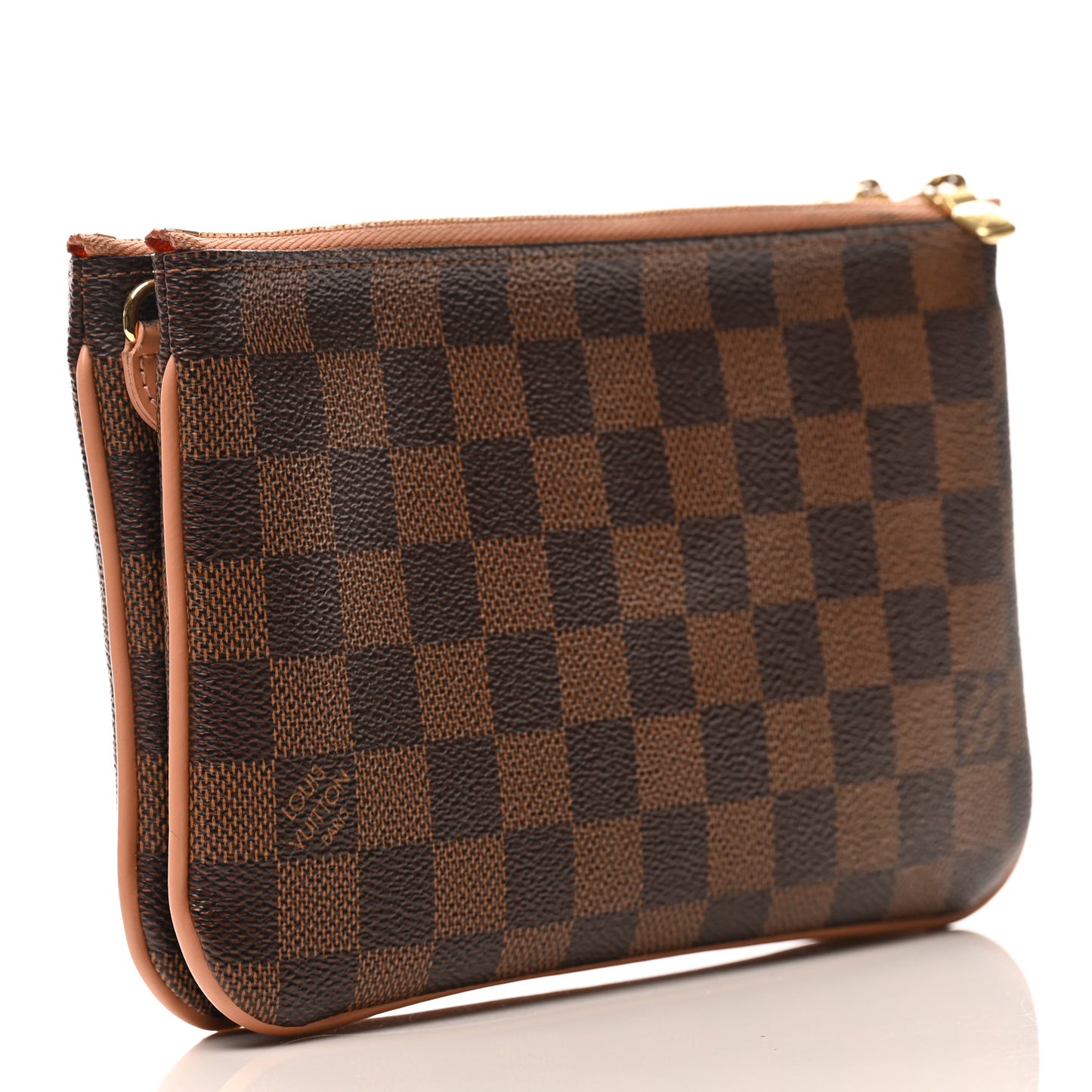 Damier Ebene Double Zip Pochette