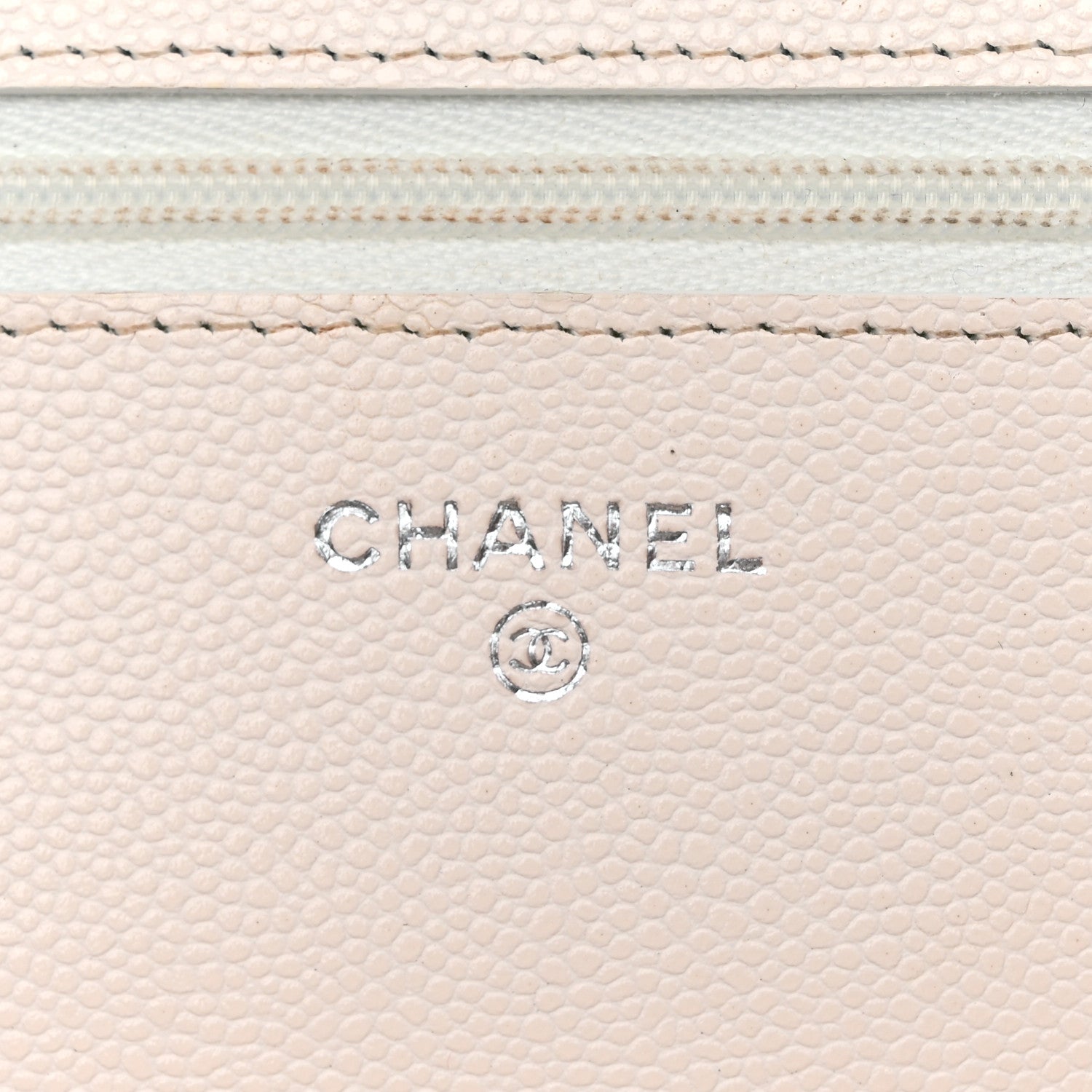 Chanel Caviar Quilted Wallet on Chain WOC White 6 of 12