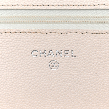 Chanel Caviar Quilted Wallet on Chain WOC White 6 of 12