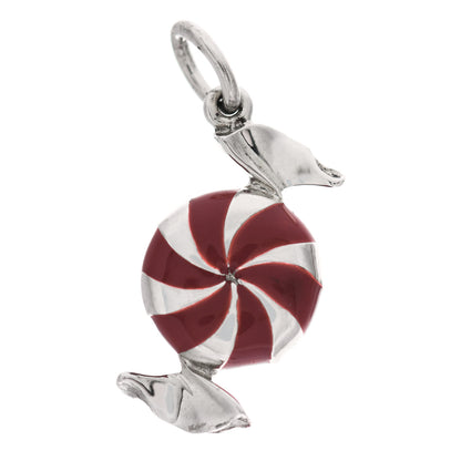 Tiffany Sterling Silver Enamel Bon Bon Candy Charm Red 1 of 4