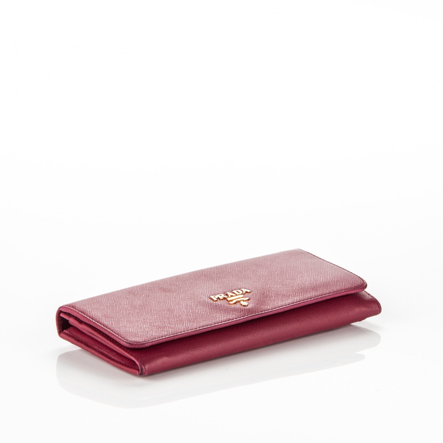 Prada Saffiano Metal Continental Flap Wallet 4 of 9