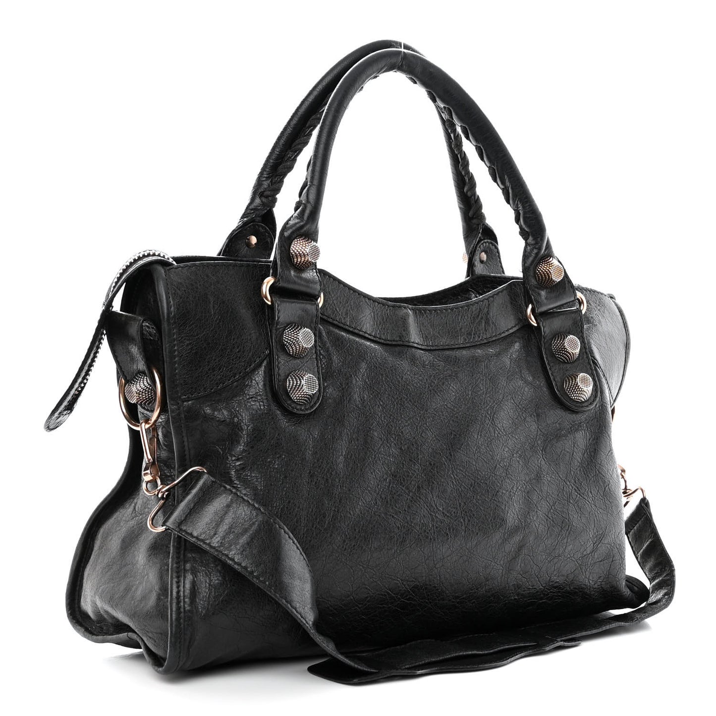 Agneau Giant 21 Rose Gold Hardware City Black