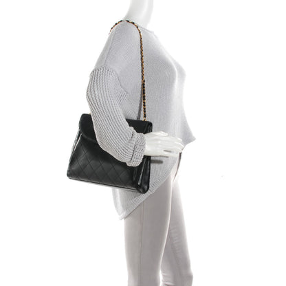 Chanel Lambskin Quilted Flap Shoulder Bag Black 2 of 9