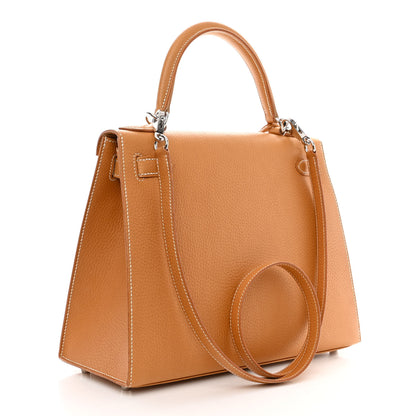 Hermes Vache Naturelle Grainee Kelly Sellier 28 Naturel Sable 3 of 12