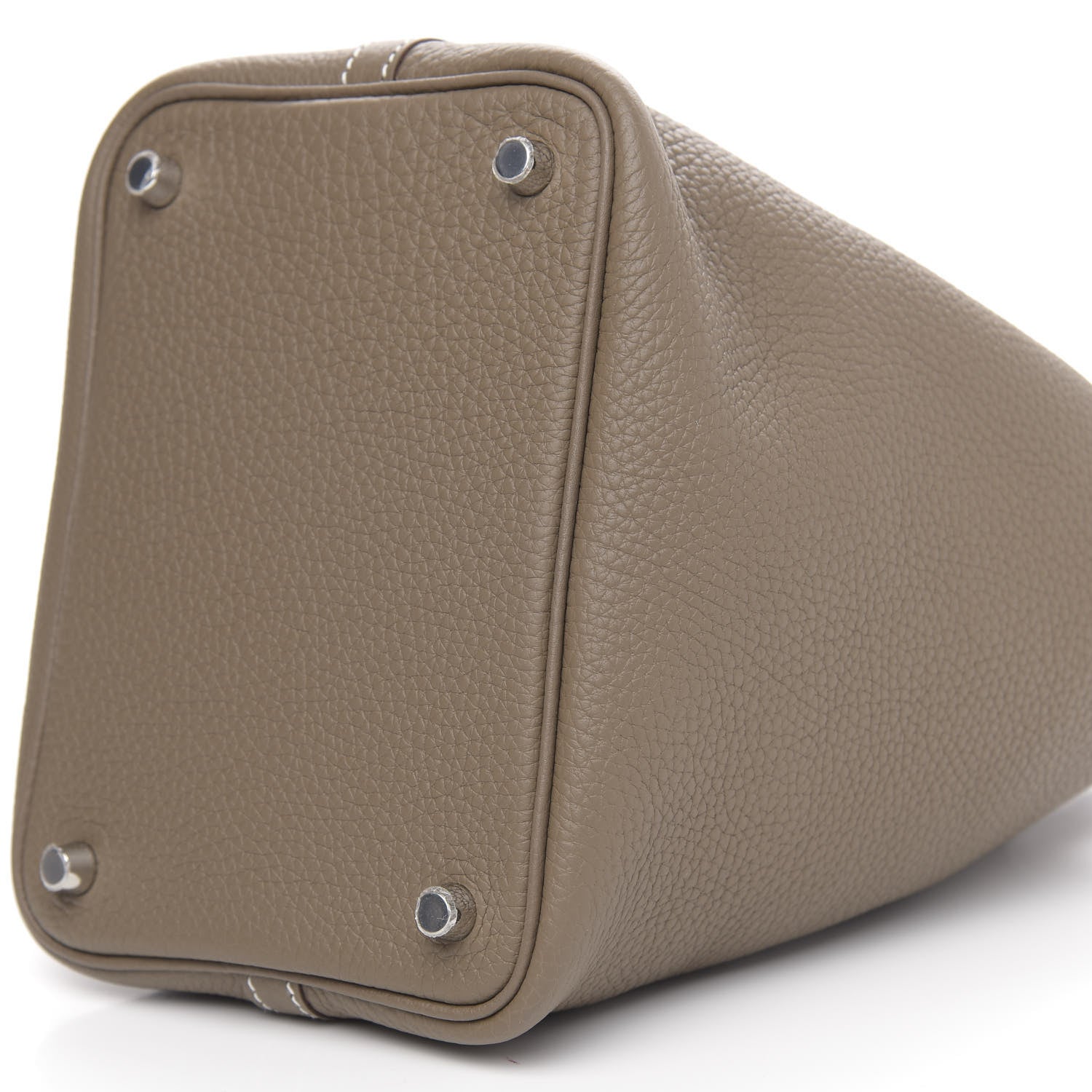 Hermes Taurillon Clemence Picotin Lock 18 PM Etoupe 8 of 9