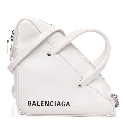 Balenciaga Calfskin S Triangle Duffle White 1 of 12