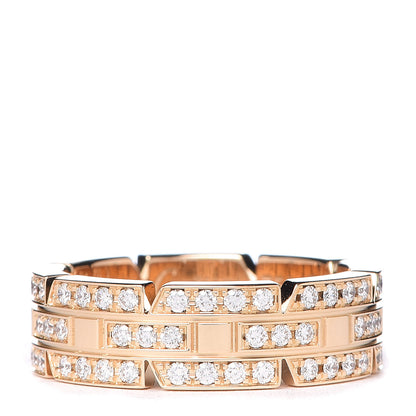 Cartier 18K Yellow Gold Diamond 6mm Tank Francaise Ring 52 6 1 of 6