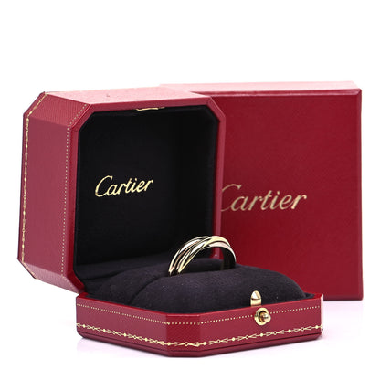 Cartier 18K Pink Yellow White Gold Classic Trinity Ring 73 14.25 9 of 10