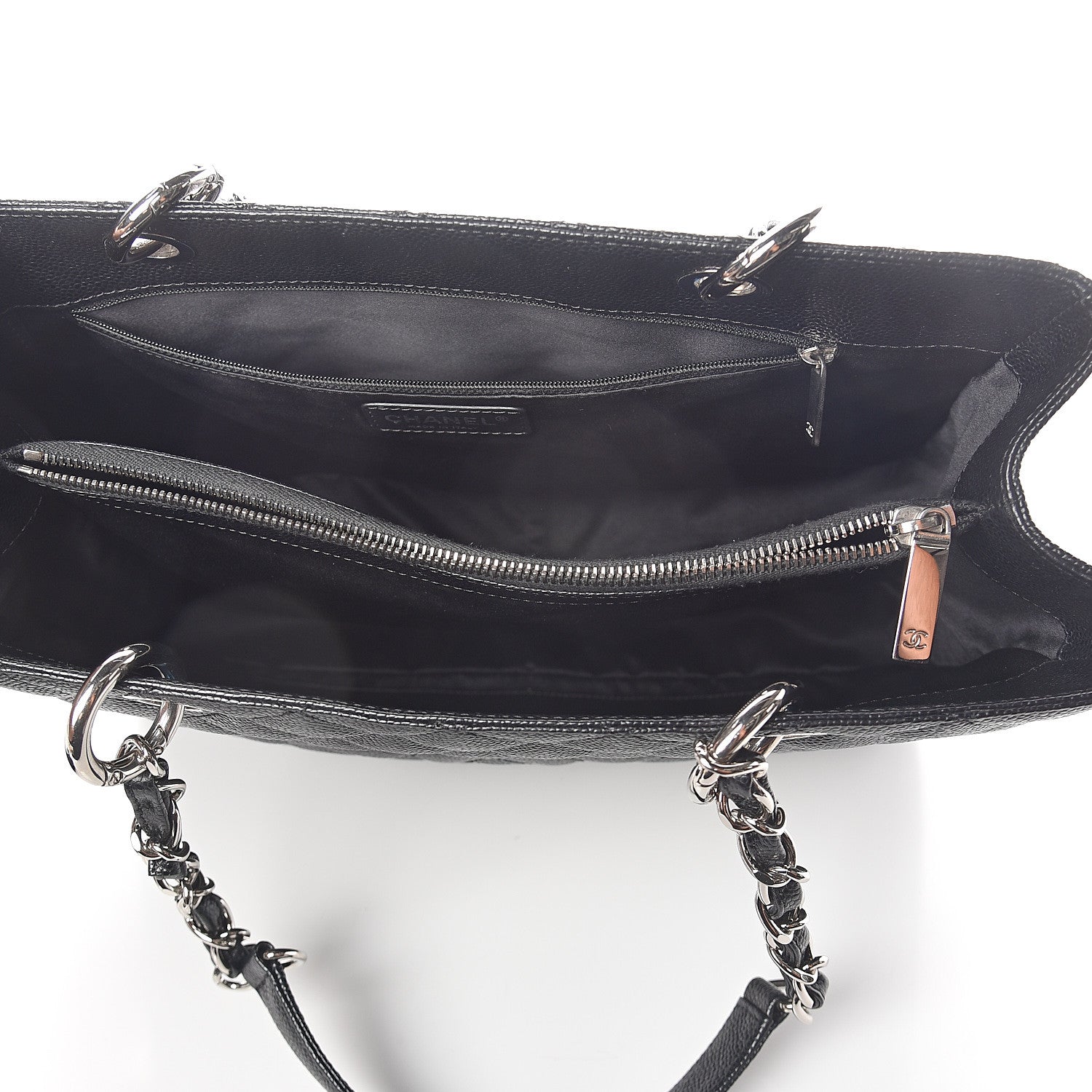 Chanel Caviar Quilted Grand Shopping Tote GST Black 4 of 9