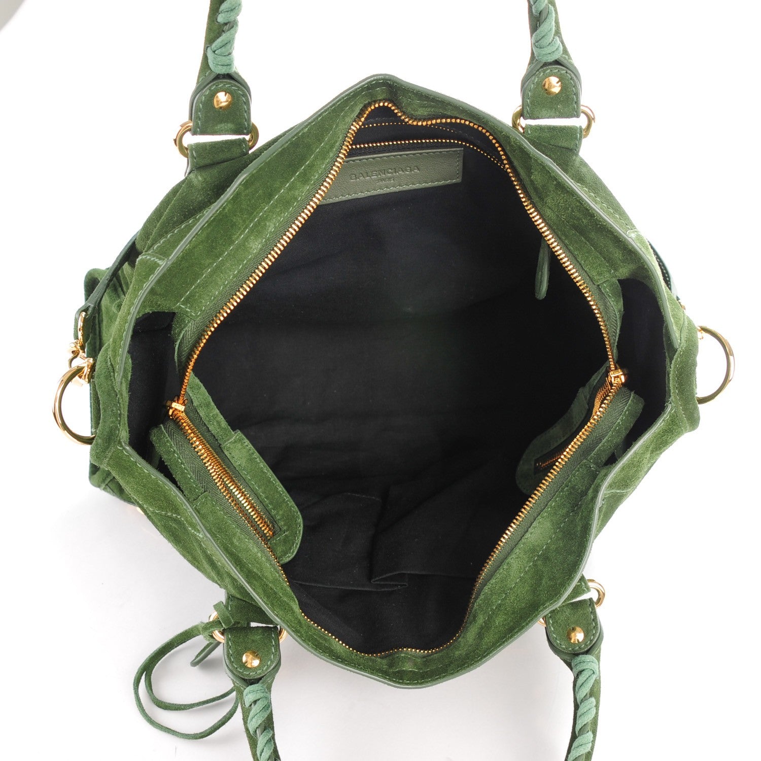 Balenciaga Baby Daim Suede Giant 12 Gold Hardware City Vert Militaire 6 of 8