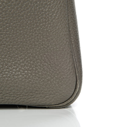 Hermes Taurillon Clemence Lindy 30 Etain Bleu Indigo 11 of 11