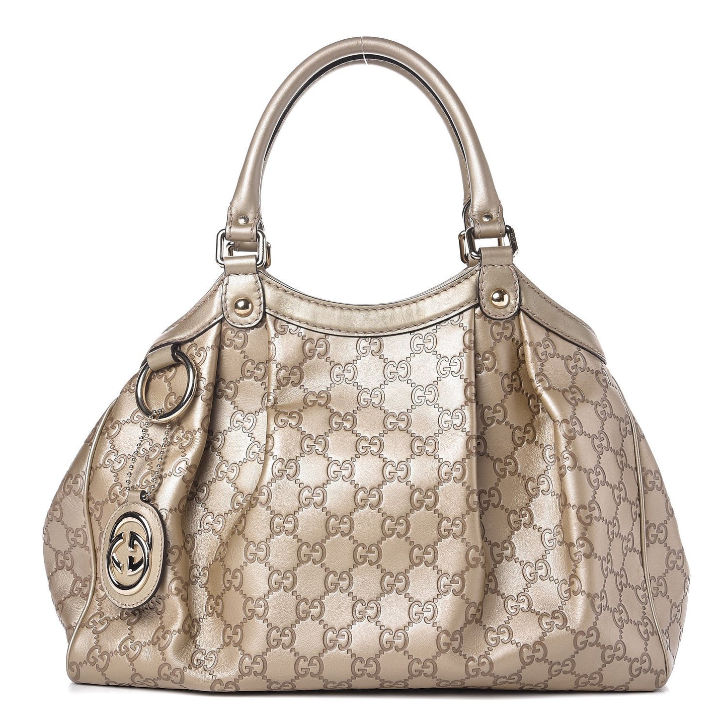 Guccissima Medium Sukey Tote Champagne