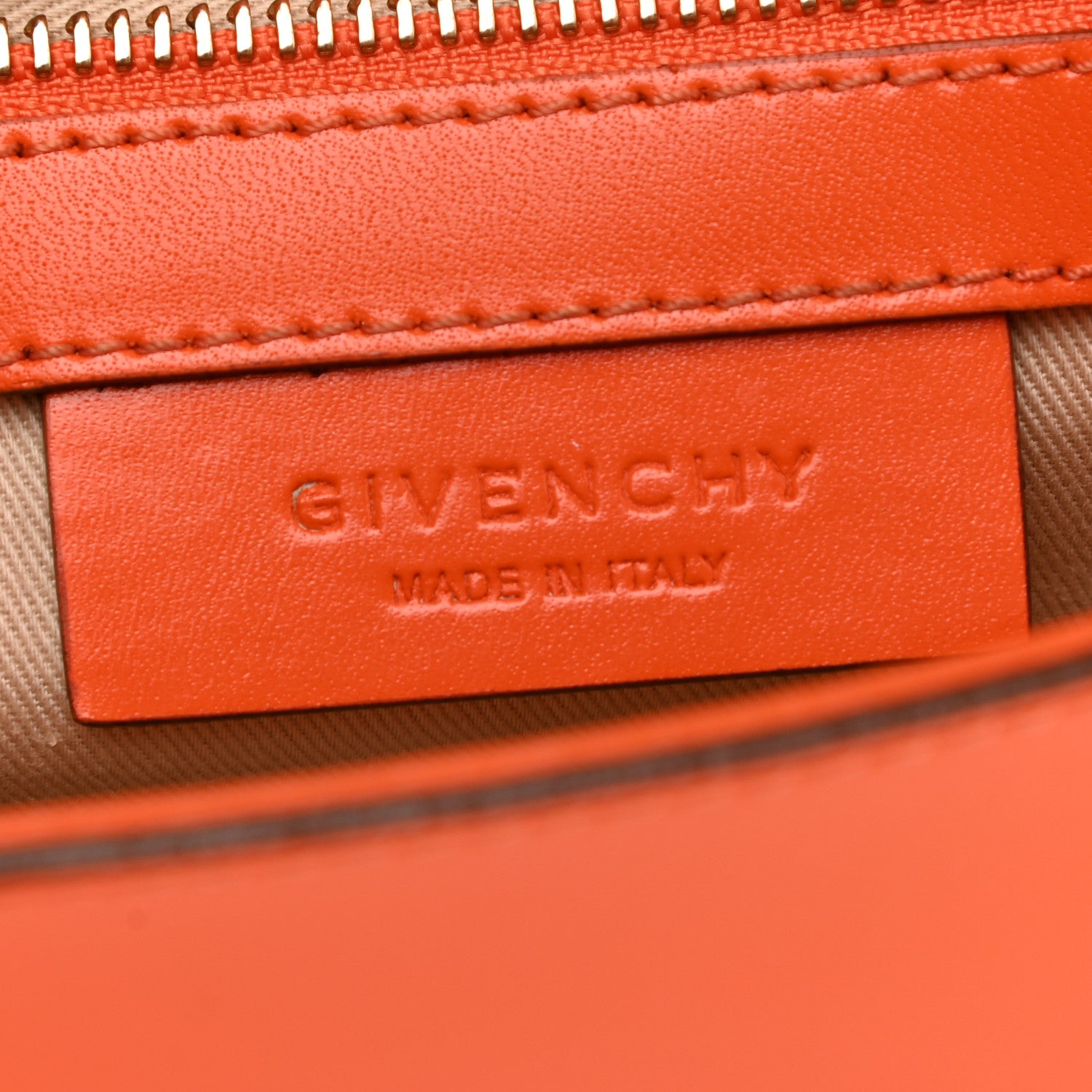Givenchy Calfskin Antigona Evening Clutch Orange 6 of 10