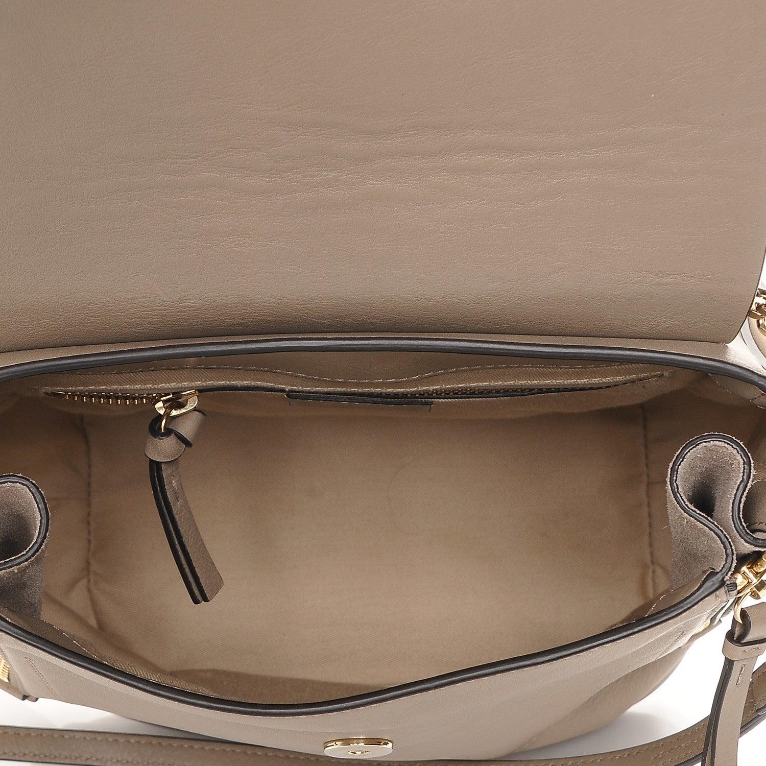 Chloe Suede Calfskin Medium Faye Backpack Motty Grey 4 of 6