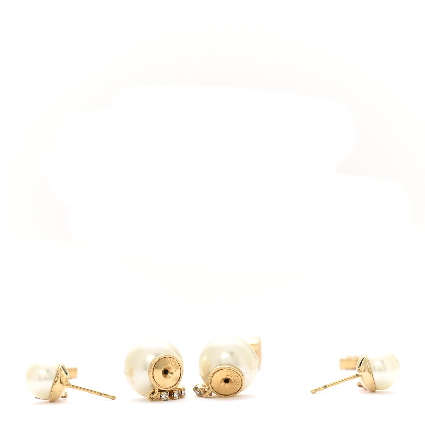 Pearl Crystal Star Tribale Dangle Chain Earrings Gold