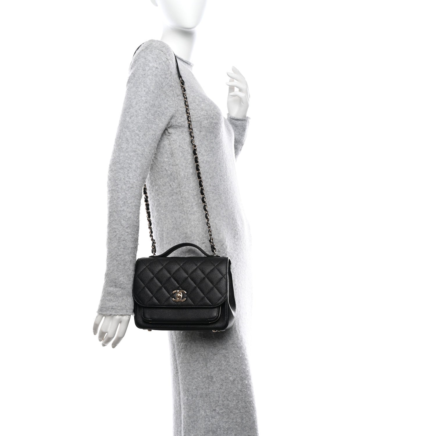Chanel Caviar Quilted Medium Business Affinity Flap Black 2 of 11