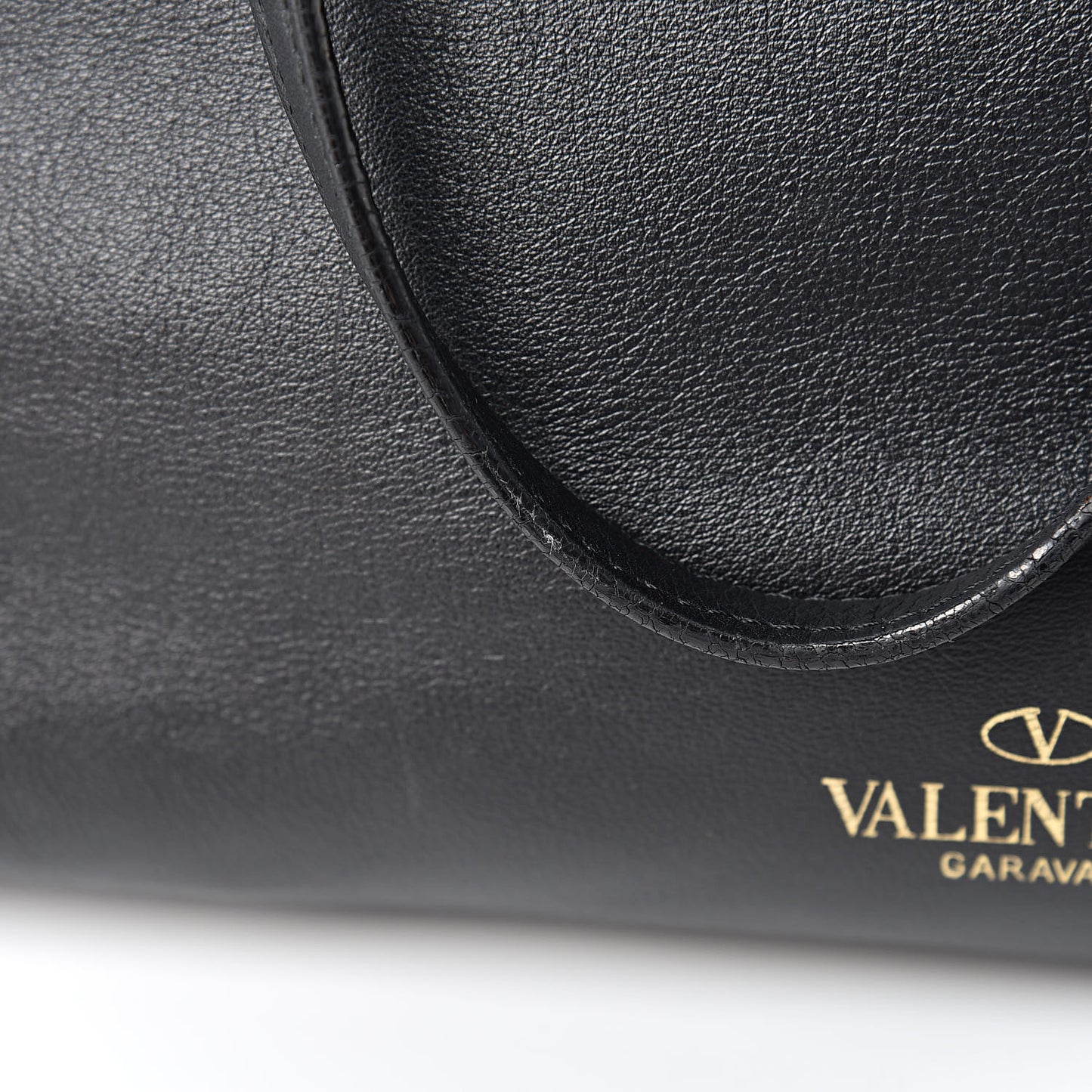 Vitello Rockstud Crossbody Tote Black