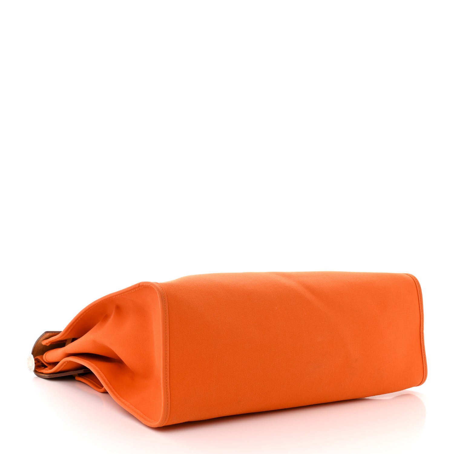 Hermes Vache Hunter Toile Herbag Zip 39 MM Orange Natural 5 of 12