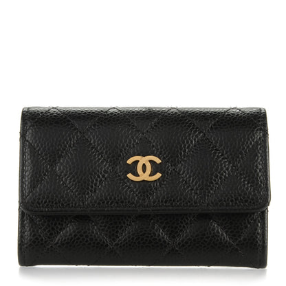 Chanel Caviar Quilted Flap Card Holder Black 1 of 8