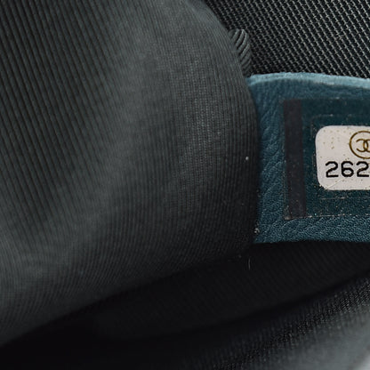 Chanel Caviar Quilted Medium Boy Flap Dark Green 7 of 10