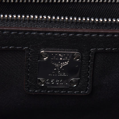 MCM Calfskin Ottomar Monogram Essential Boston Bag Black 6 of 10