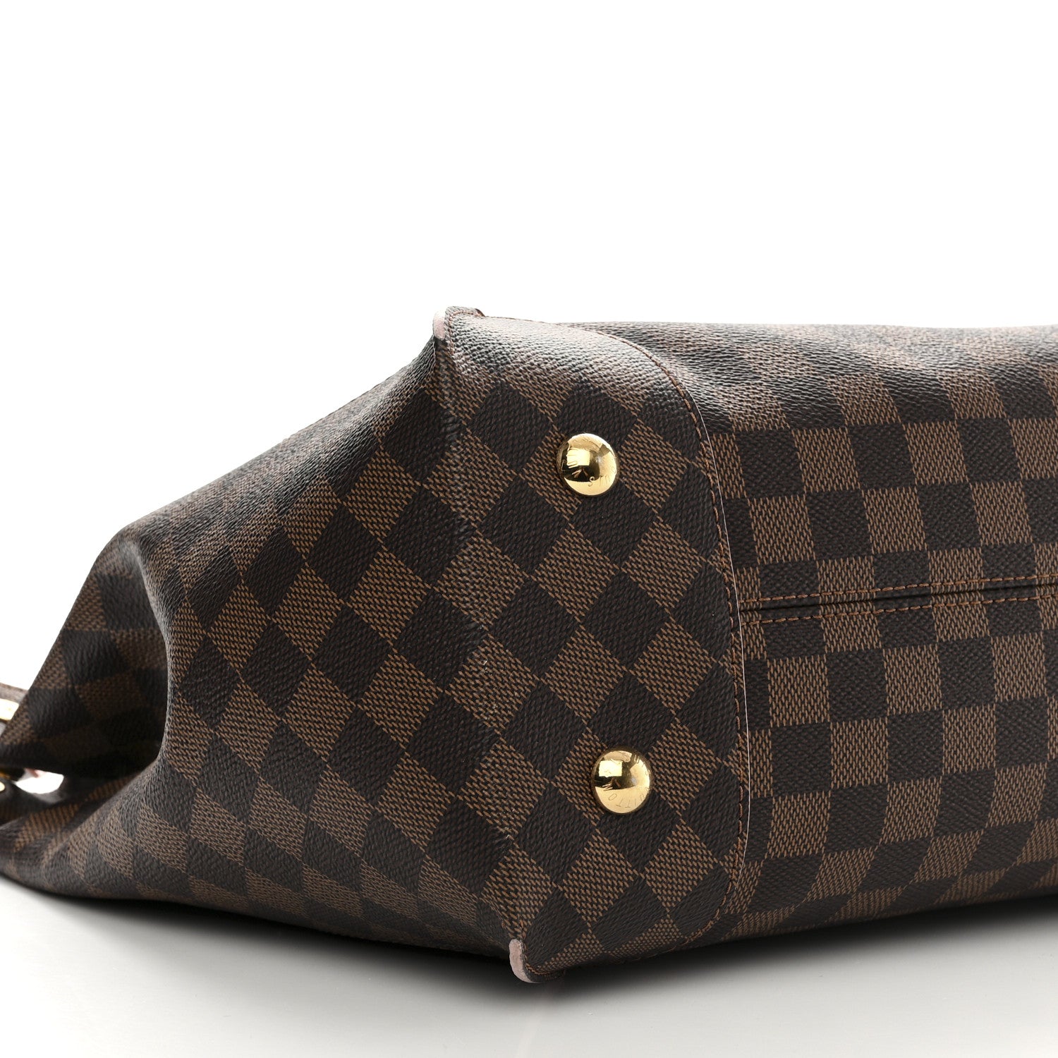 Louis Vuitton Damier Ebene Caissa Hobo Rose Ballerine 8 of 11